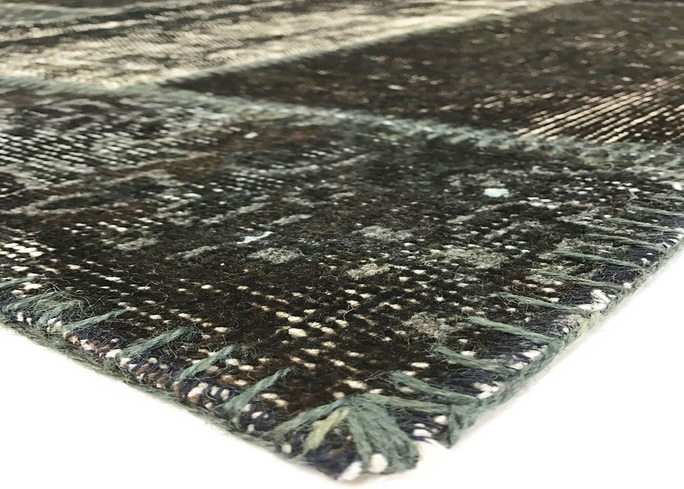 Vintage Turkish OverDyed Patchwork - 6'5" x 10' - 110776