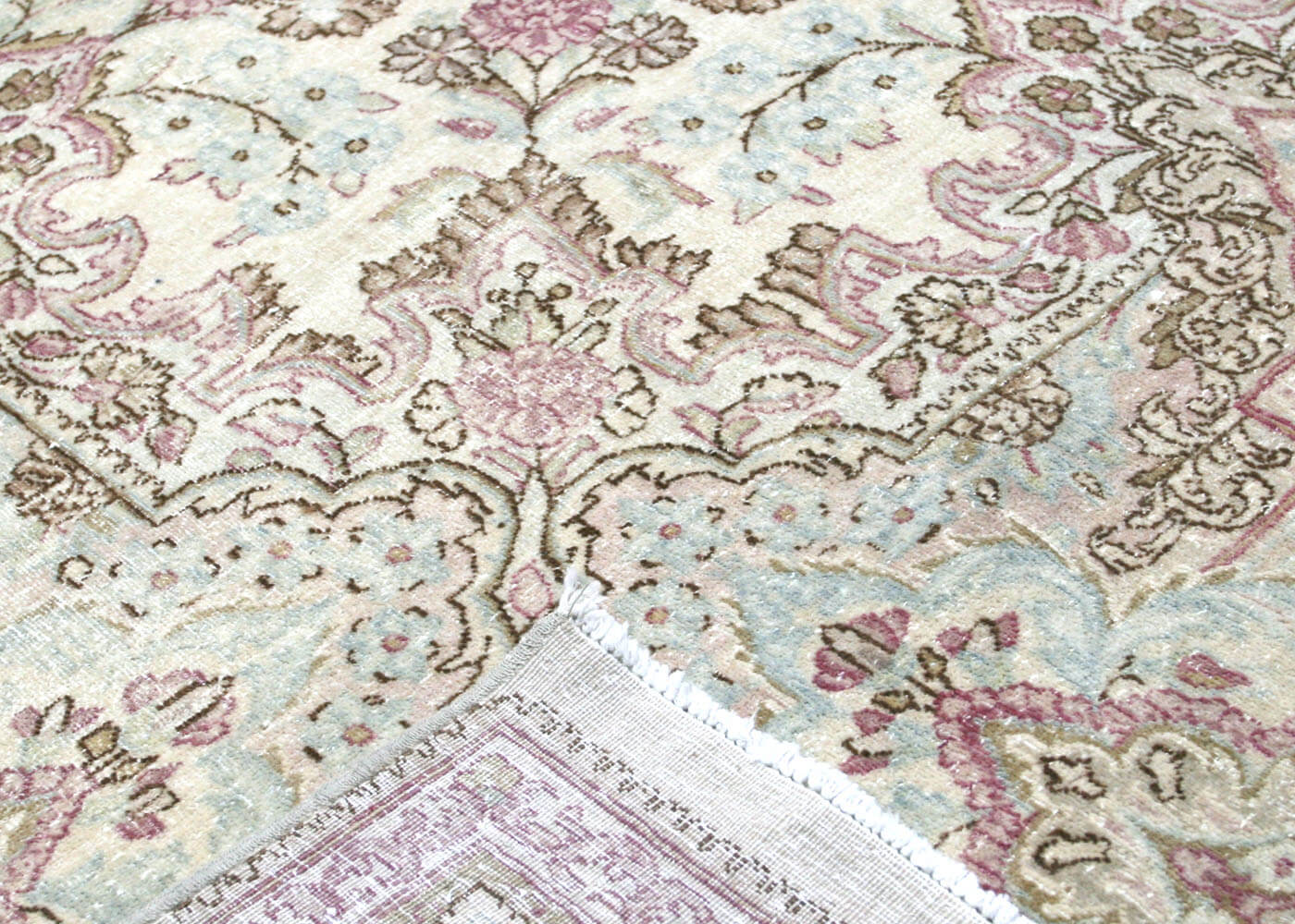Semi Antique Persian Kerman Rug - 10'10" x 20'2" - 120092