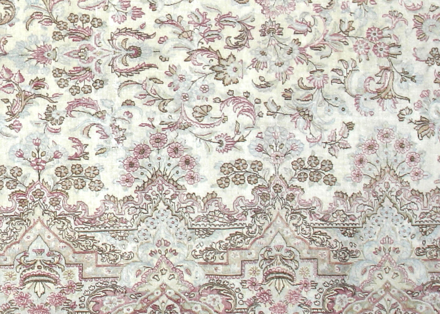 Semi Antique Persian Kerman Rug - 10'10" x 20'2" - 120092
