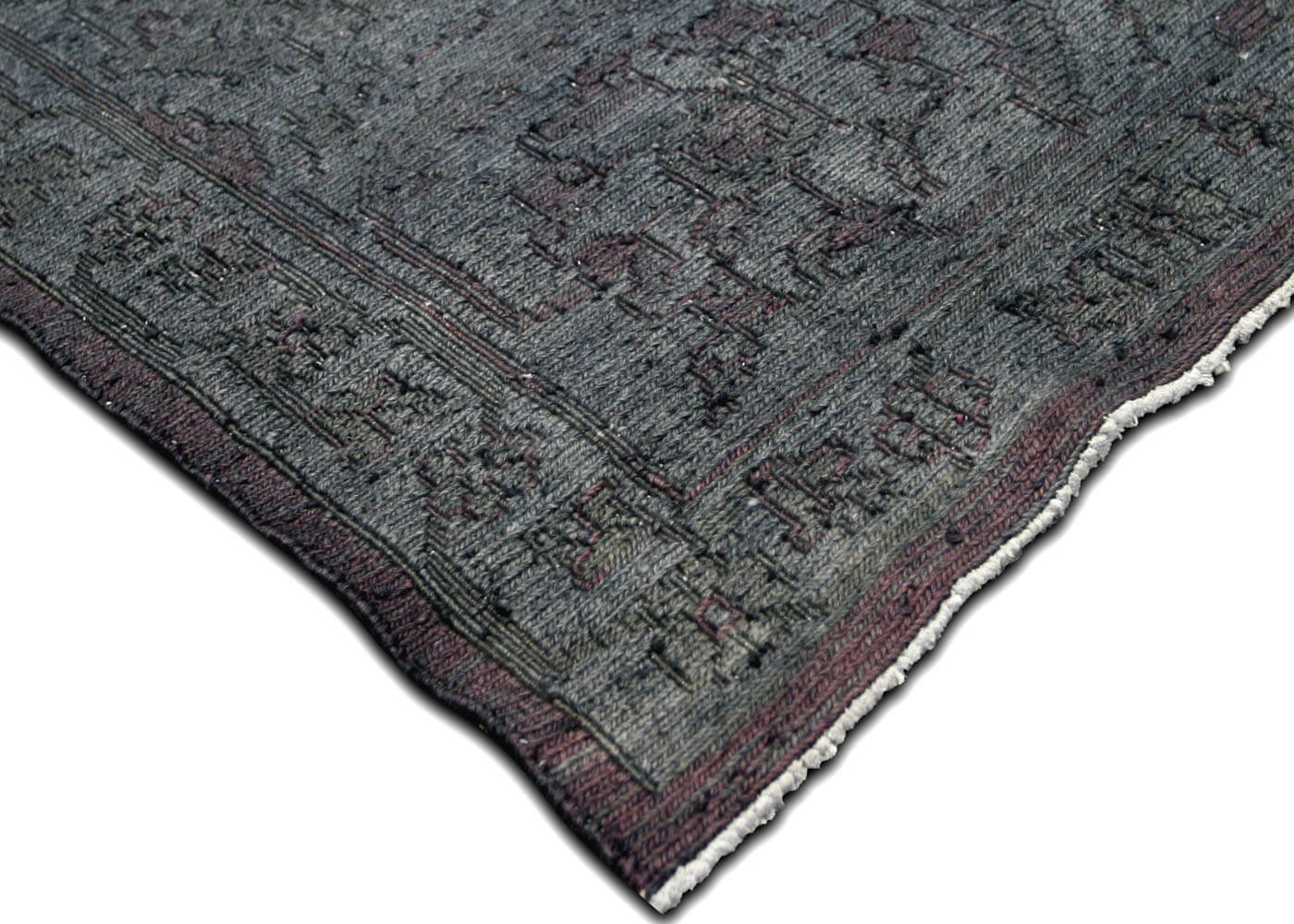 Vintage Afghan Soumak OverDyed Rug - 12'2" x 14'5" - 120105