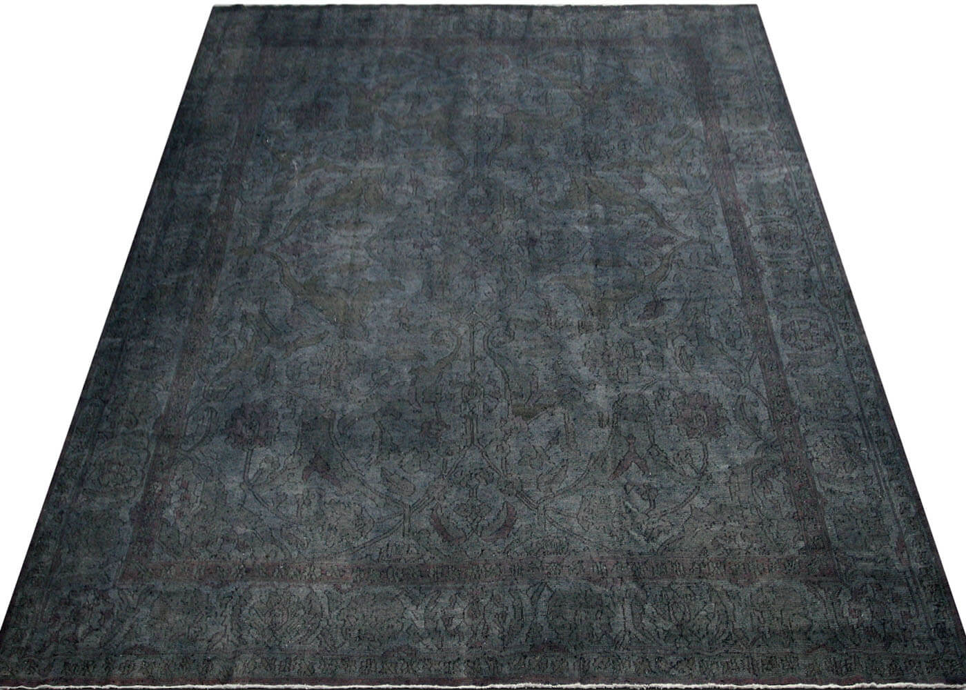 Vintage Afghan Soumak OverDyed Rug - 12'2" x 14'5" - 120105