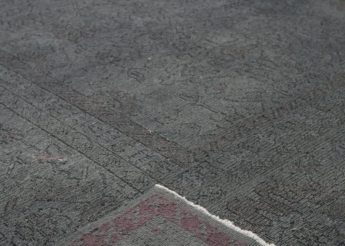 Vintage Afghan Soumak OverDyed Rug - 10'1" x 14'1" - 120109