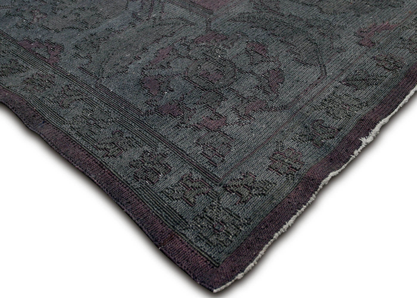Vintage Afghan Soumak OverDyed Rug - 13'10 x 19' - 120122