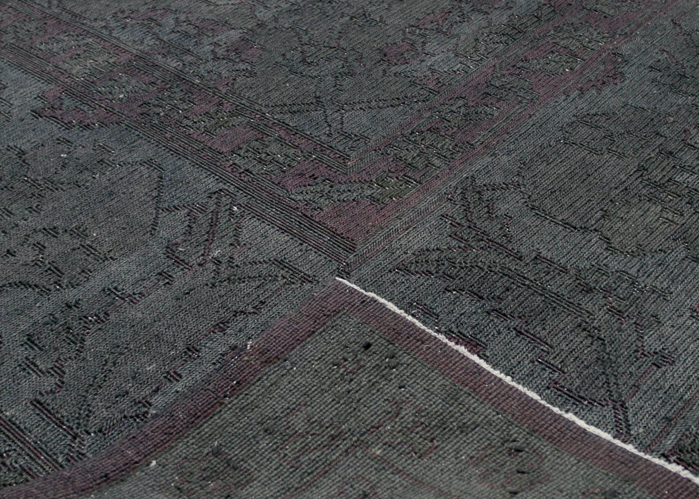 Vintage Afghan Soumak OverDyed Rug - 13'10 x 19' - 120122