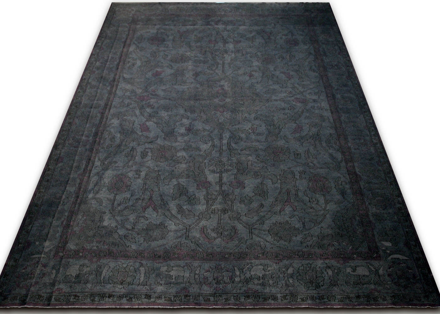 Vintage Afghan Soumak OverDyed Rug - 13'10 x 19' - 120122