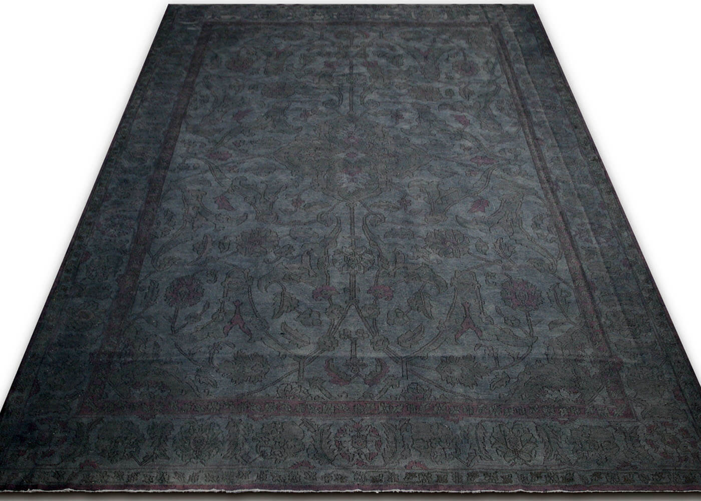Vintage Afghan Soumak OverDyed Rug - 13'10 x 19' - 120122