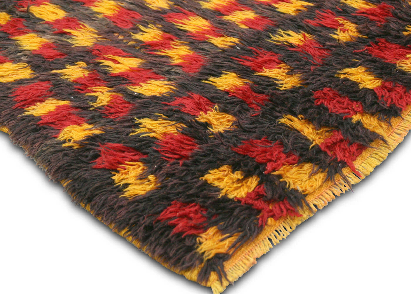 Vintage Turkish Tulu Rug - 4'7" x 4'11" - 120209