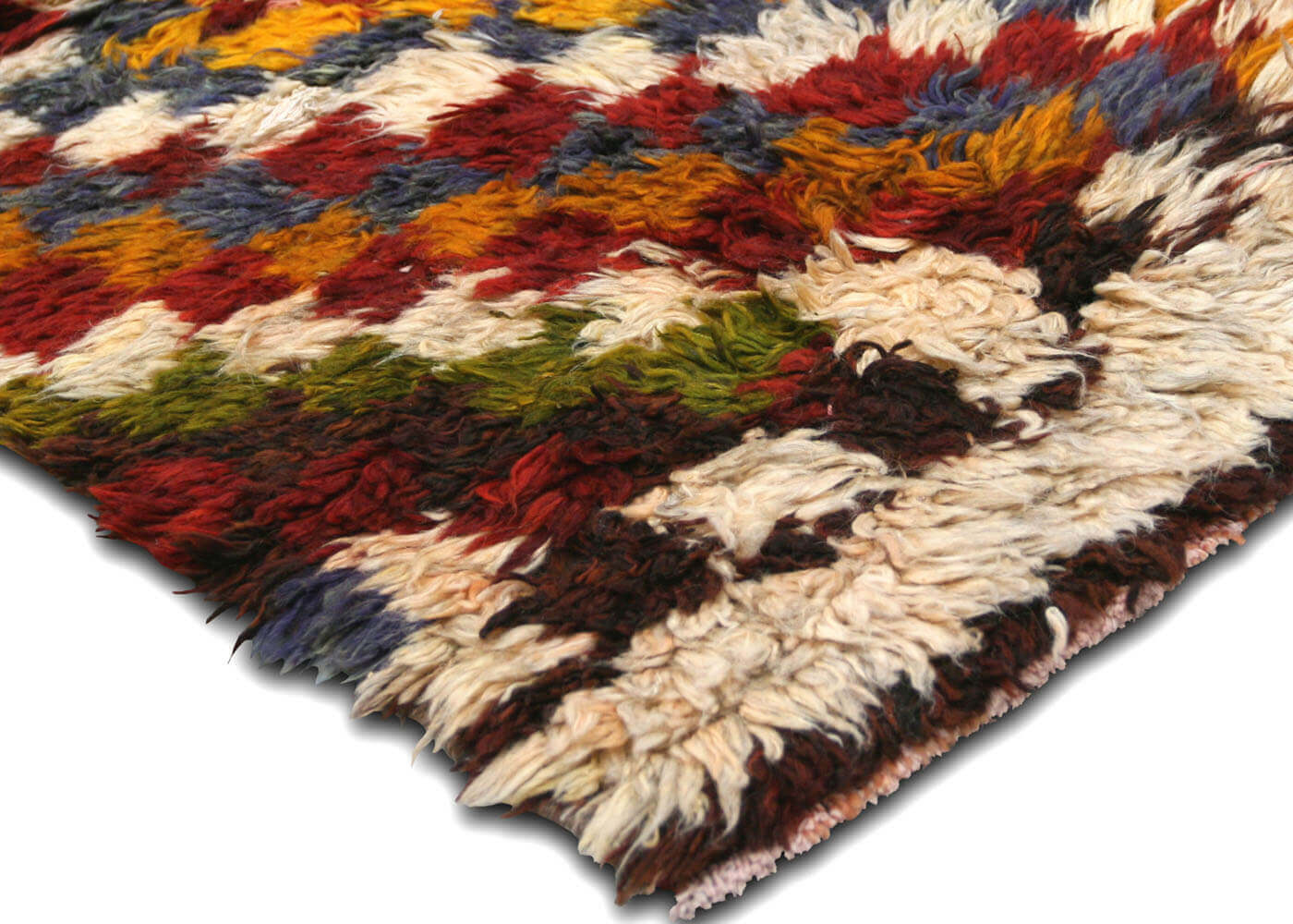 Vintage Turkish Tulu Rug - 3'9" x 4'9" - 120212