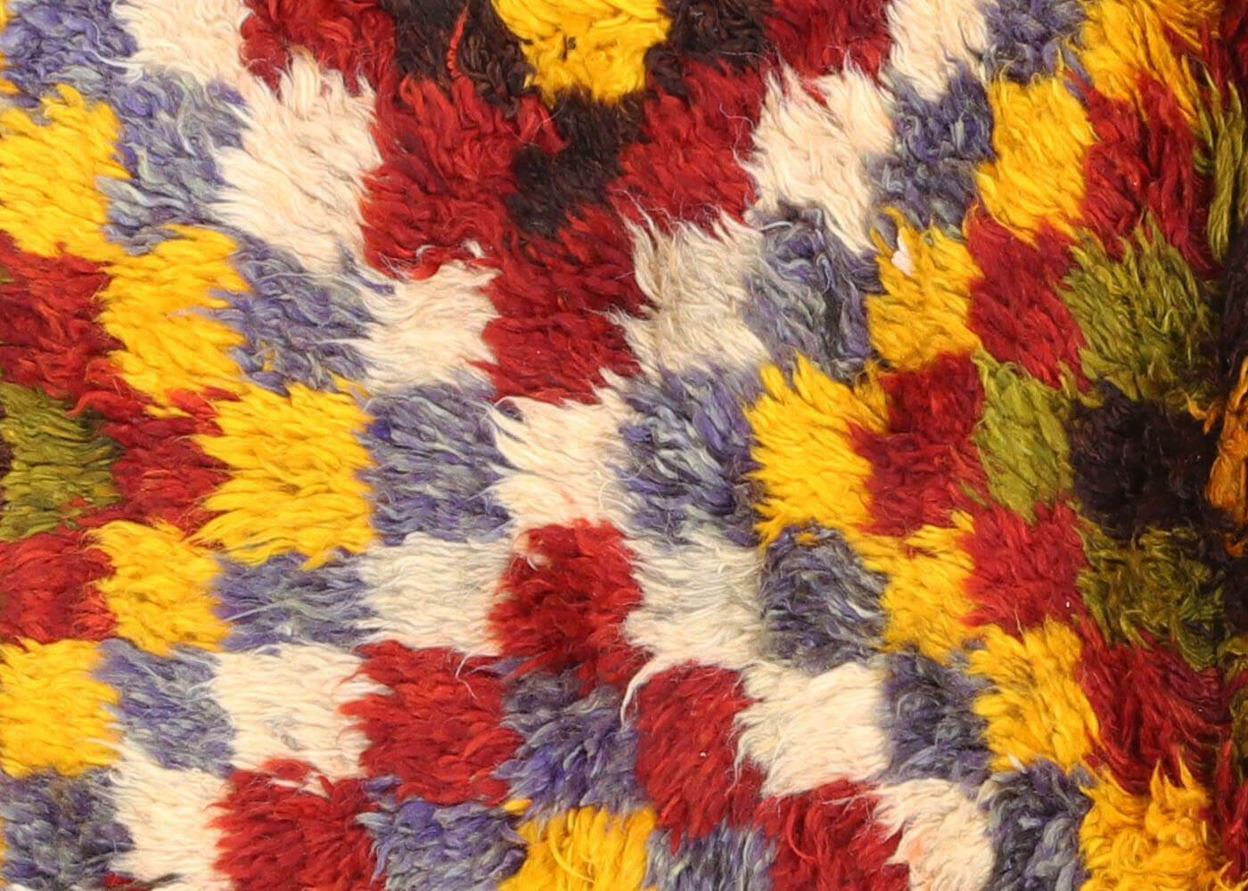 Vintage Turkish Tulu Rug - 3'9" x 4'9" - 120212