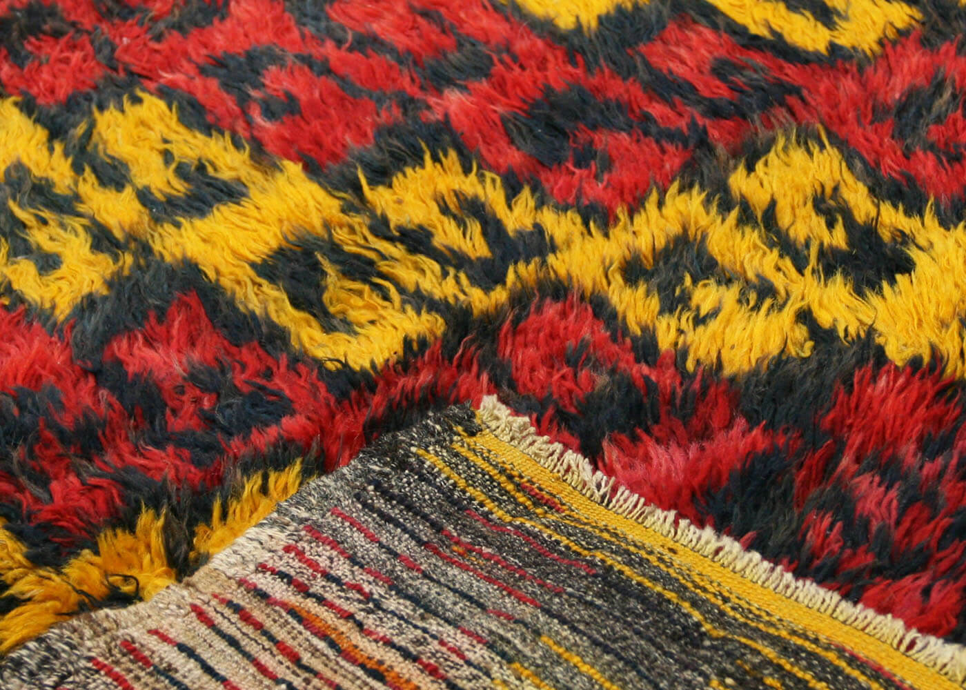 Vintage Turkish Tulu Rug - 3'3" x 6'4" - 120213