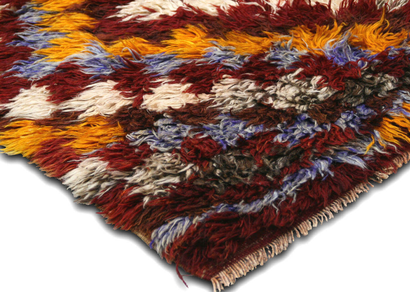 Vintage Turkish Tulu Rug - 4' x 4'5" - 120225