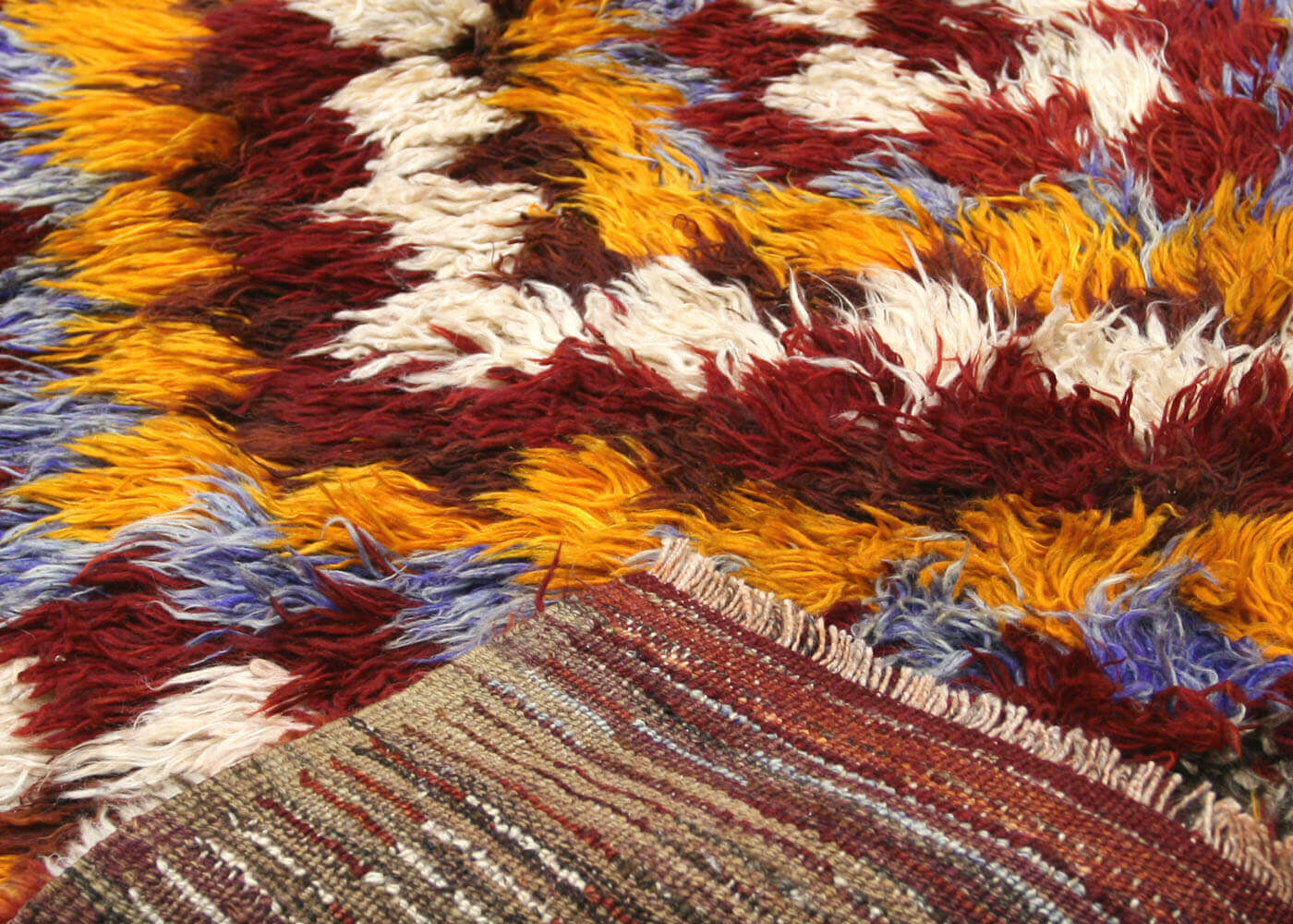 Vintage Turkish Tulu Rug - 4' x 4'5" - 120225