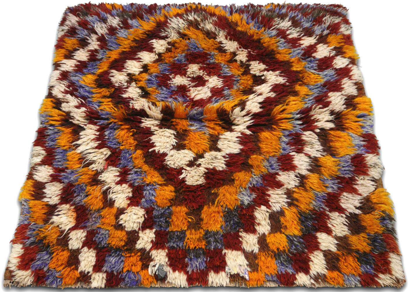 Vintage Turkish Tulu Rug - 4' x 4'5" - 120225