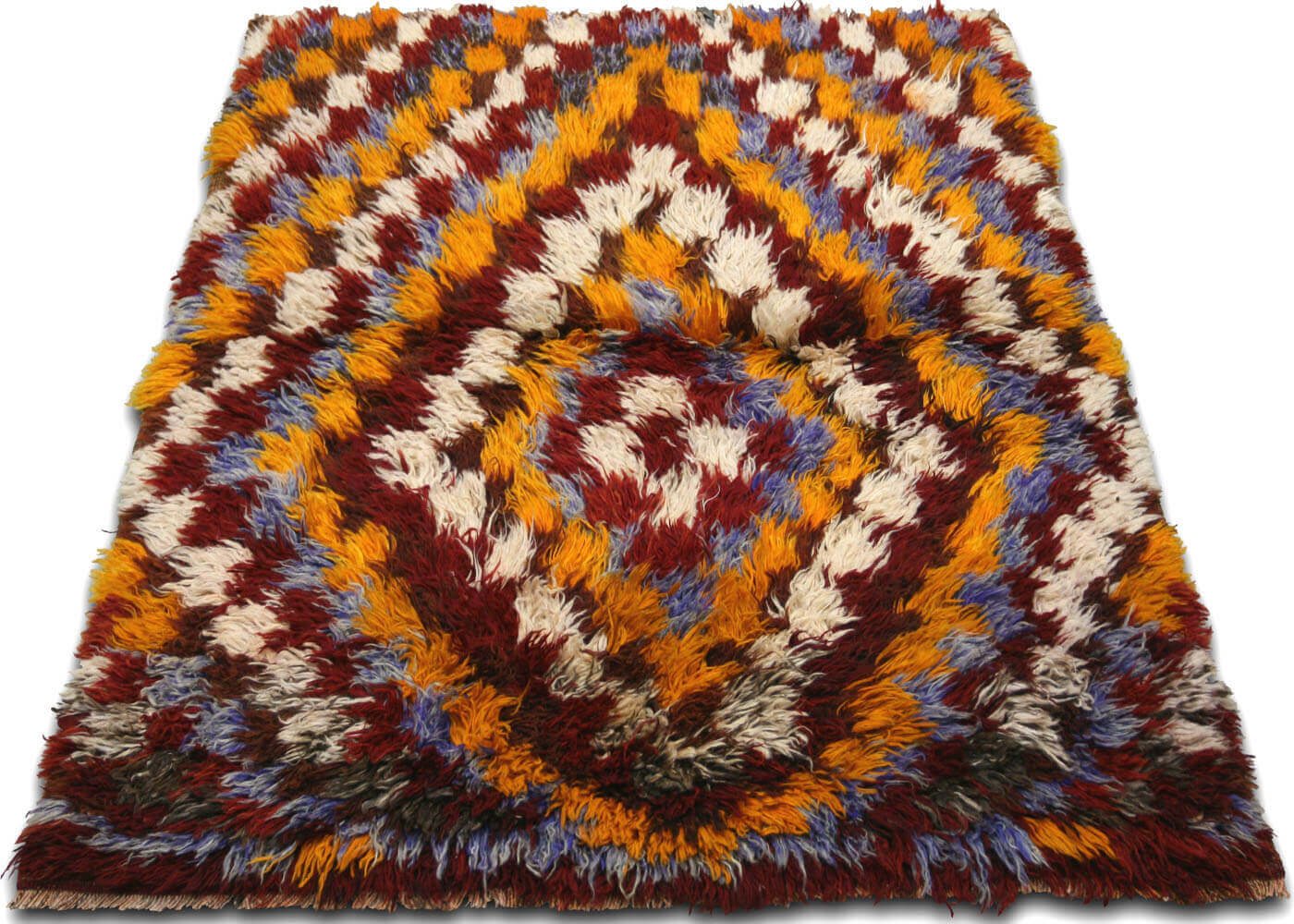 Vintage Turkish Tulu Rug - 4' x 4'5" - 120225