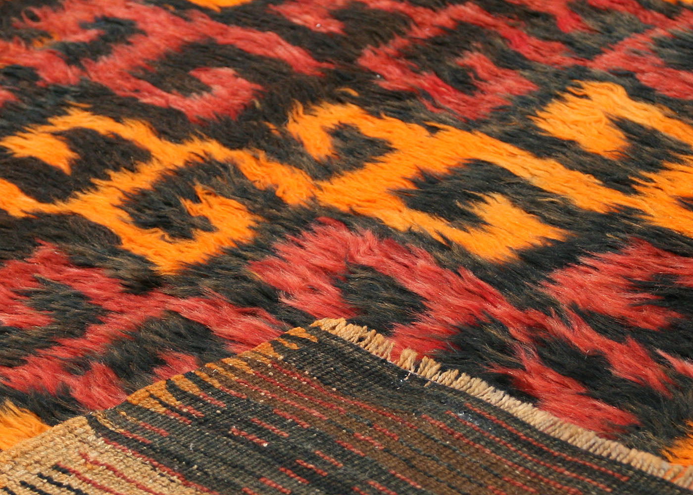Vintage Turkish Tulu Rug - 3'7" x 4'6" - 120226