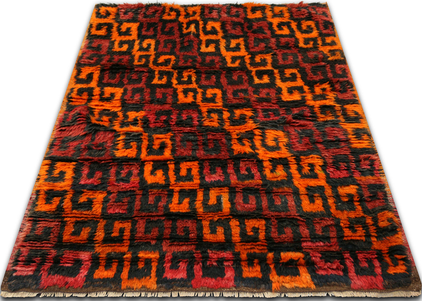 Vintage Turkish Tulu Rug - 3'7" x 4'6" - 120226