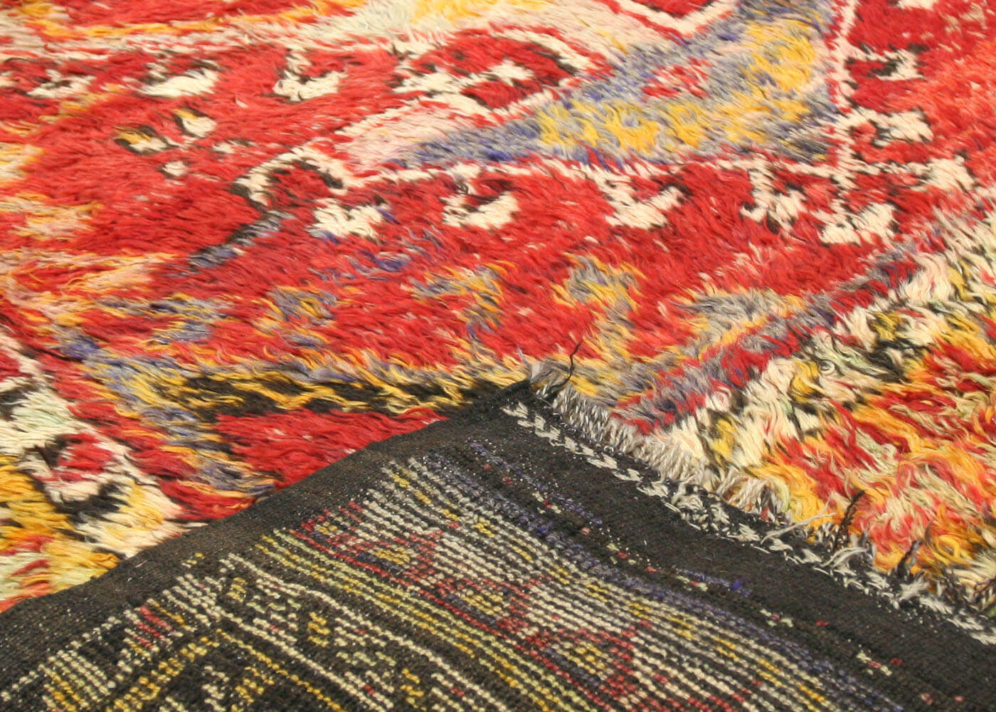 Vintage Turkish Tulu Rug - 4'7" x 5'10" - 120521