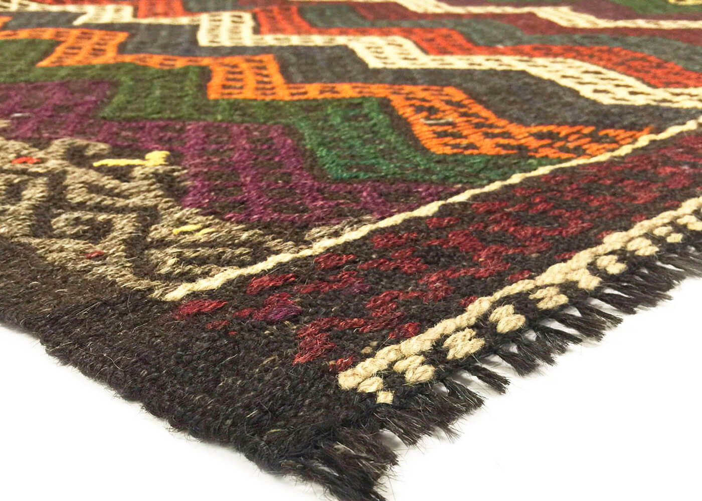 Vintage Turkish Kilim - 7'1" x 7'8" - 120668