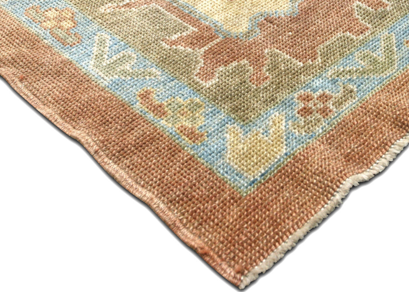 Vintage Turkish Oushak Rug - 12'1" x 14'3" - 120770