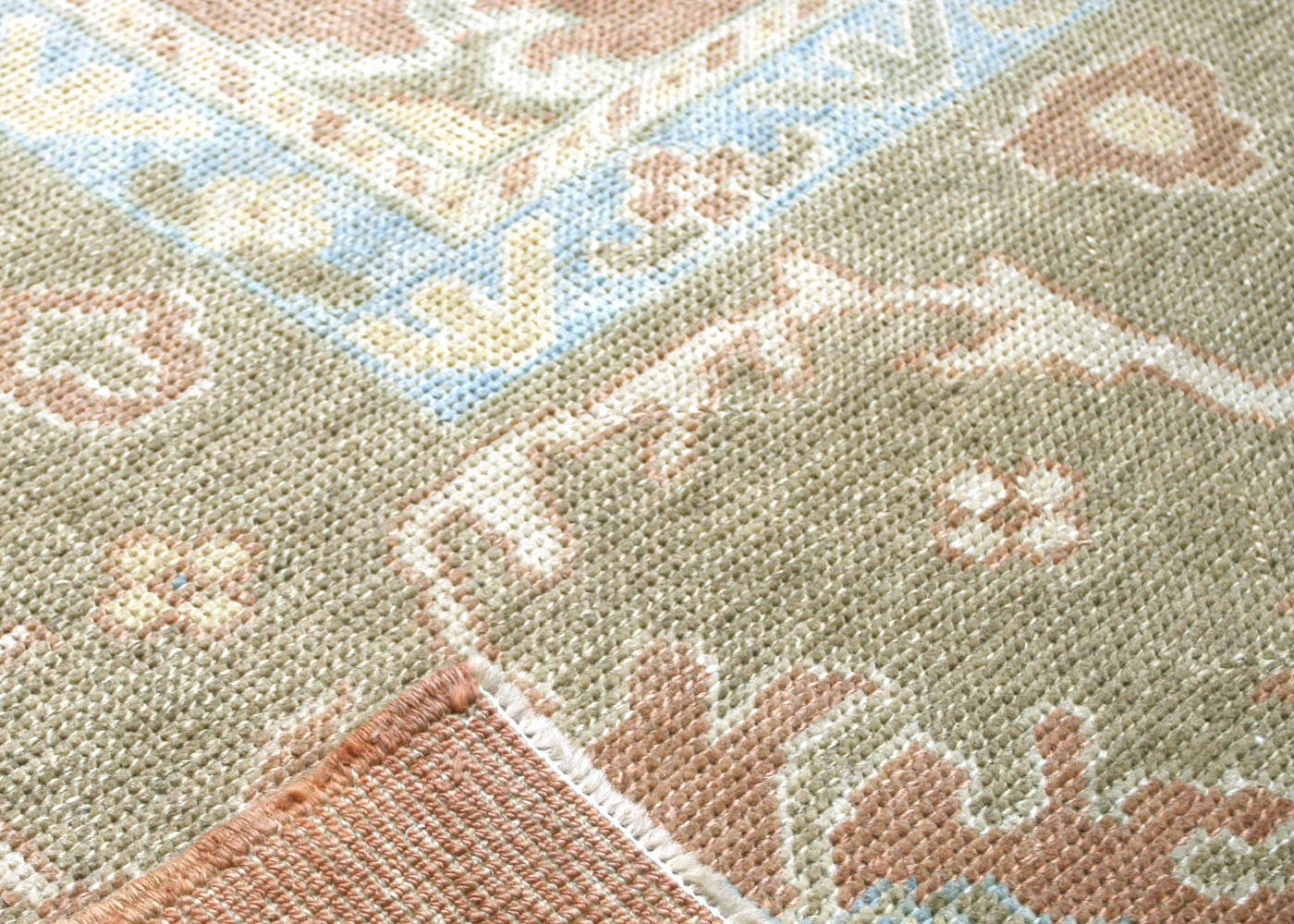 Vintage Turkish Oushak Rug - 12'1" x 14'3" - 120770