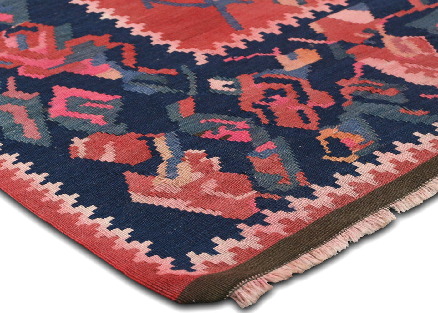 Semi Antique Caucasian Kilim - 5'10" x 9'10" - 120777