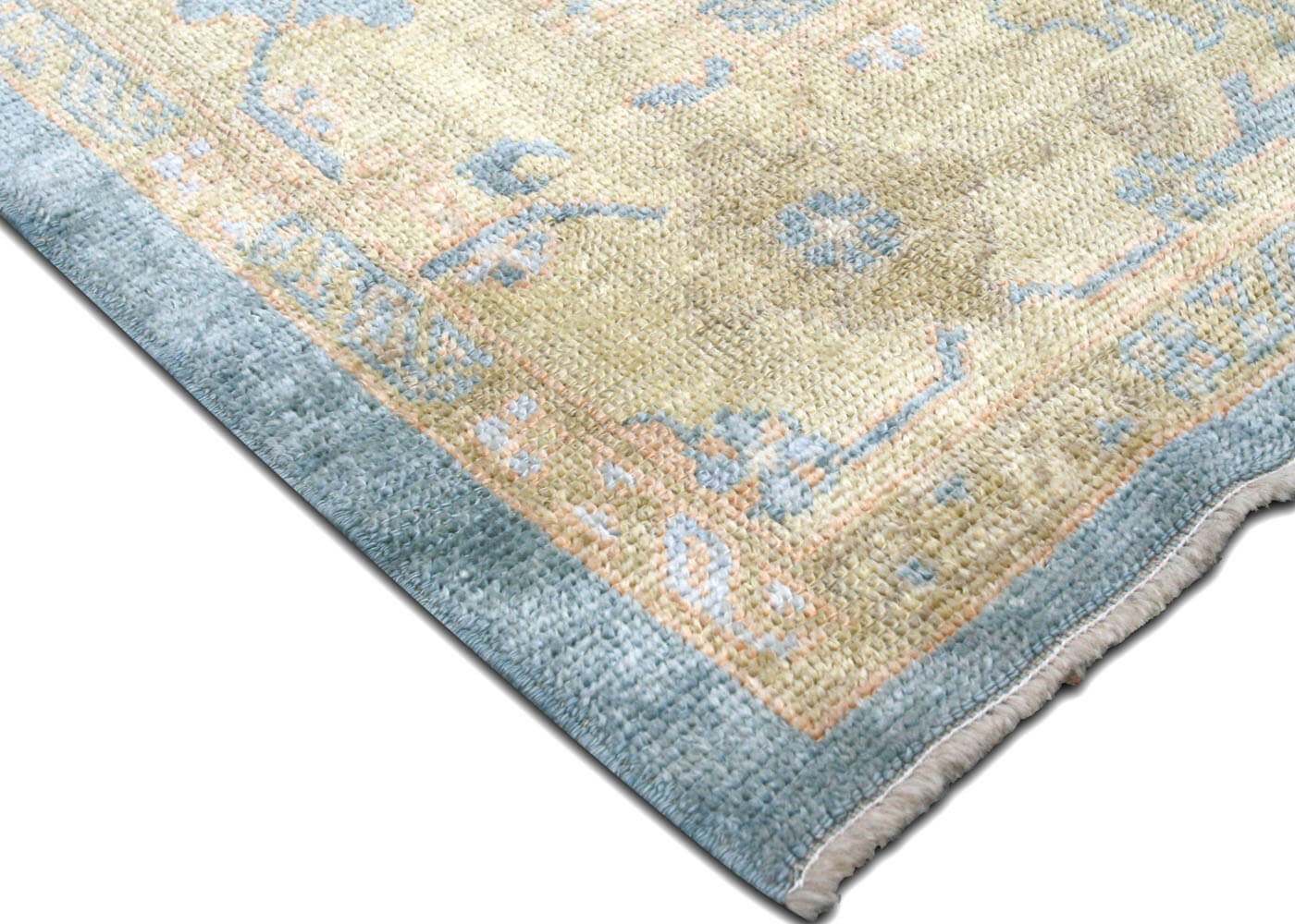 Vintage Turkish Oushak Rug - 7'8" x 10'10" - 121345
