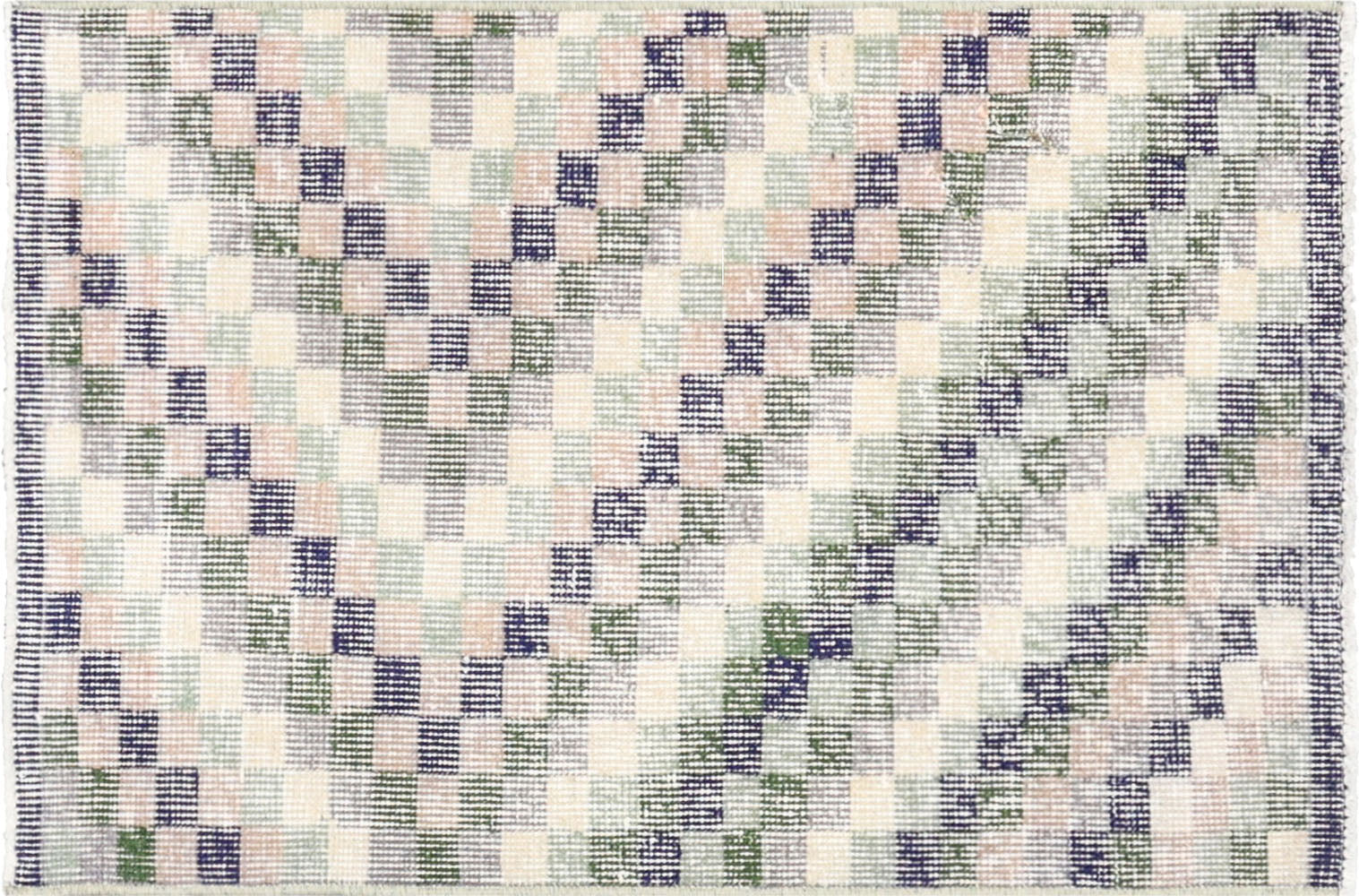 Vintage Turkish Mid-Century-Modern Rug - 2' x 3'