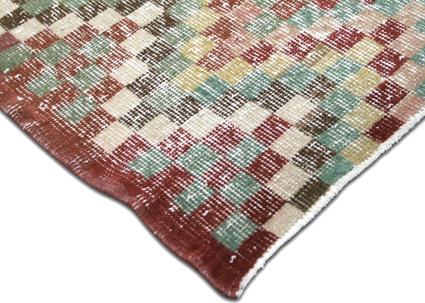 Vintage Turkish Mid-Century-Modern Rug - 3'8" x 5'2" - 121388