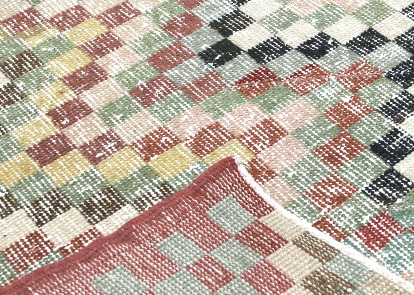 Vintage Turkish Mid-Century-Modern Rug - 3'8" x 5'2" - 121388