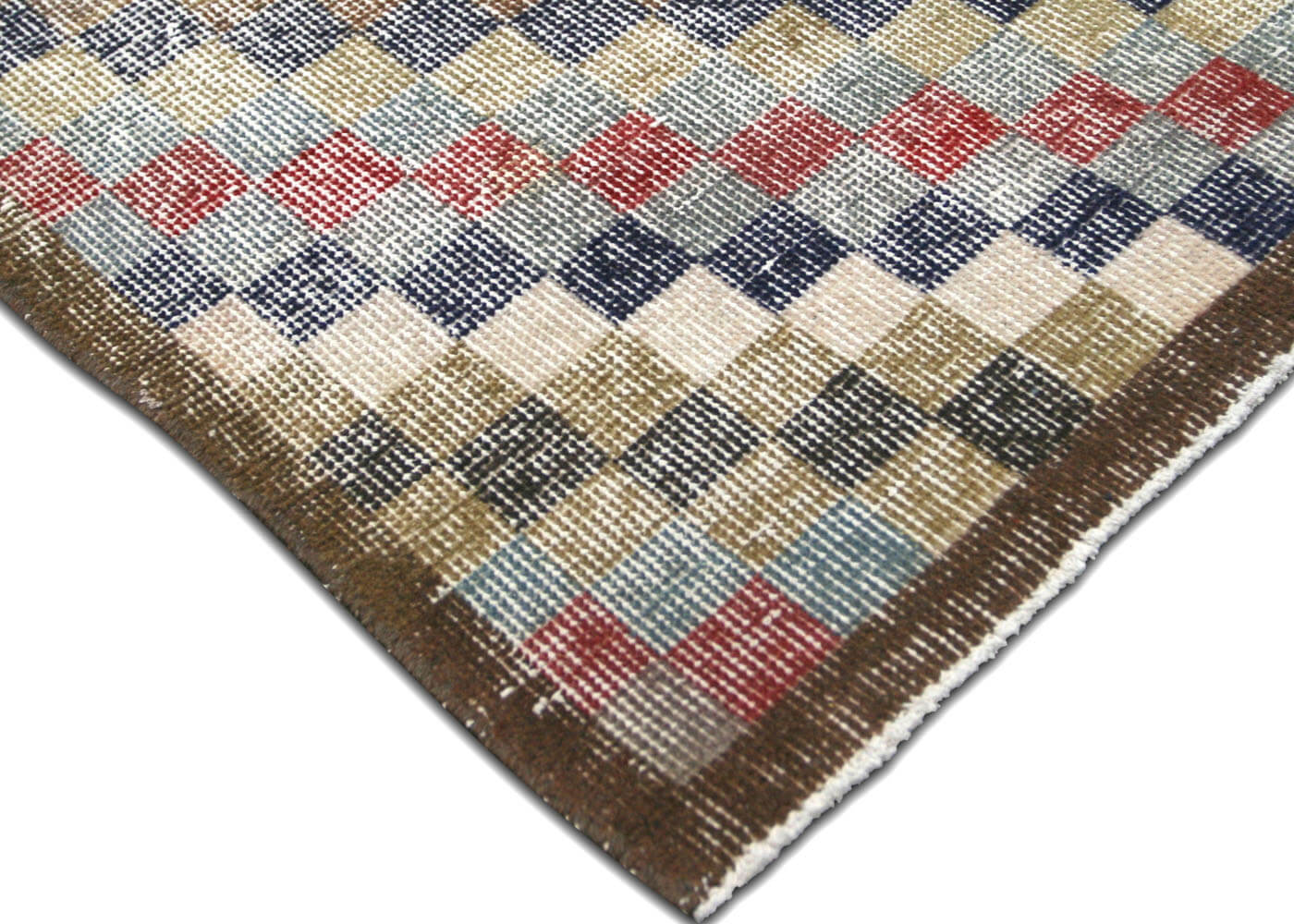 Vintage Turkish Mid-Century-Modern Rug - 6'9" x 10'10" - 121544