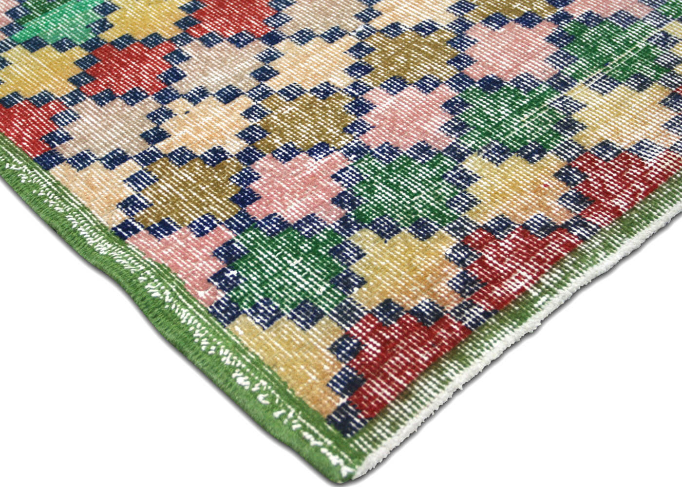 Vintage Turkish Mid-Century-Modern Rug - 4'11" x 8' - 132044