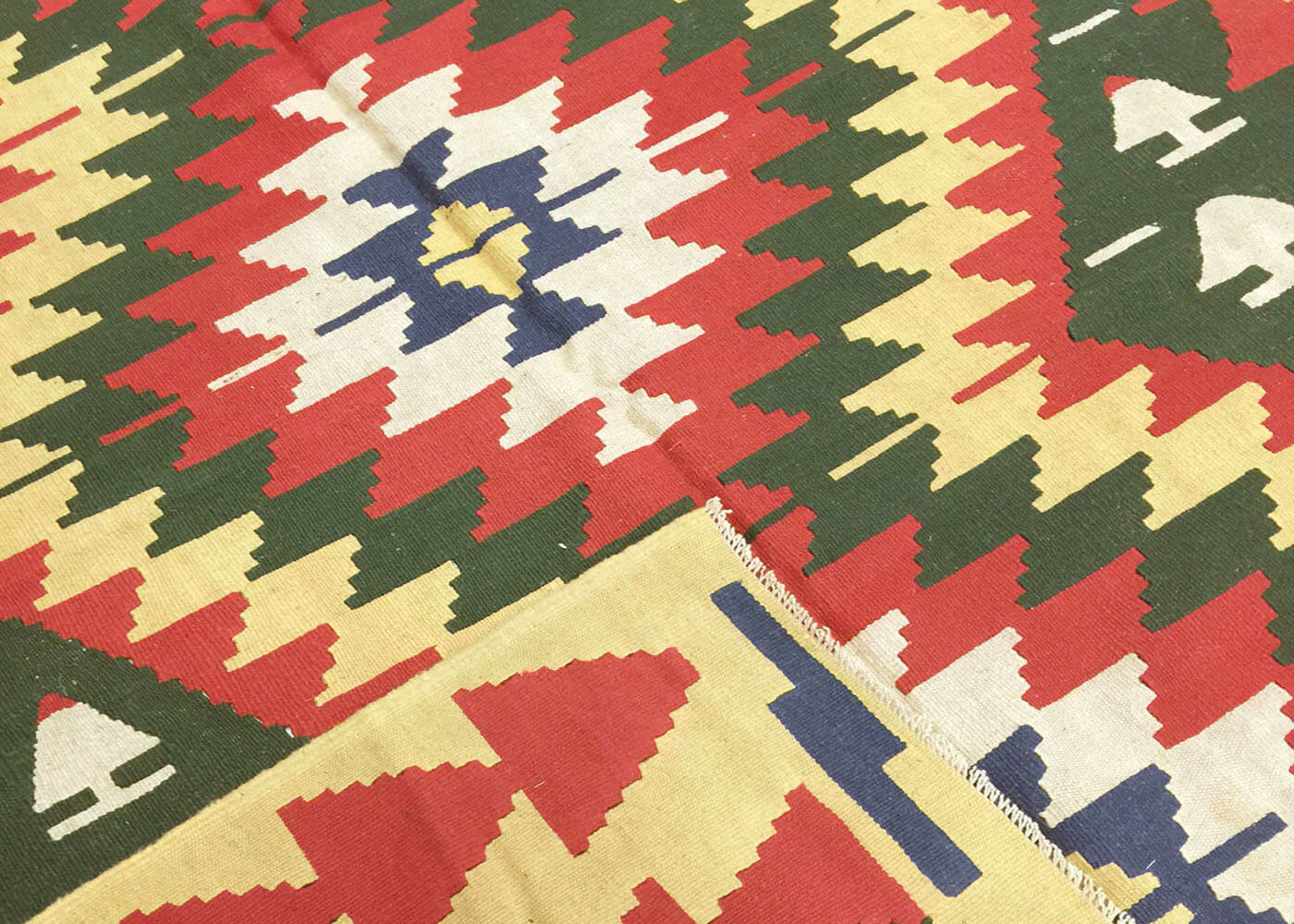 Vintage Turkish Kilim - 5'11" x 7'8" - 132197
