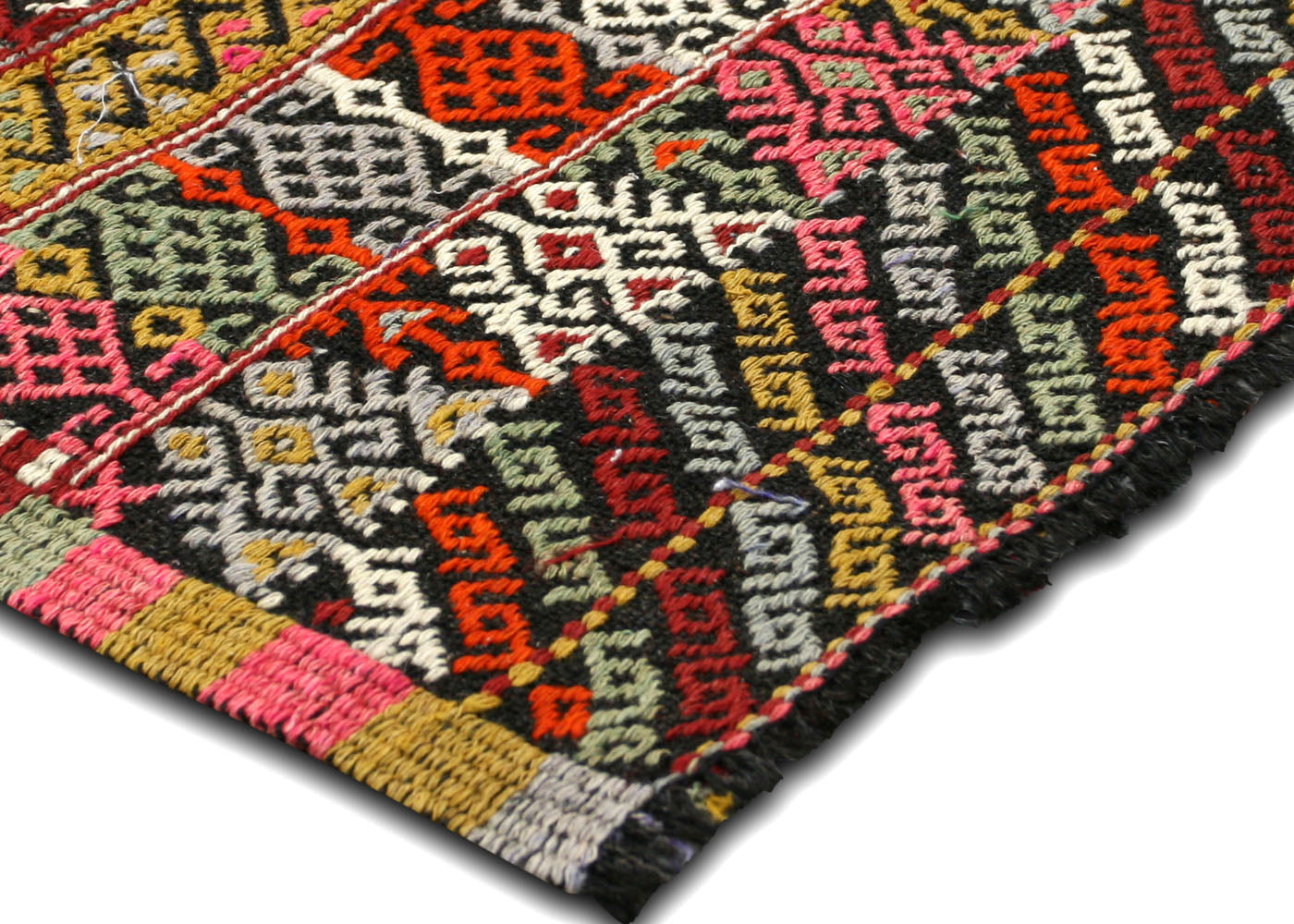 Vintage Turkish Kilim - 6'9" x 11'3" - 132392