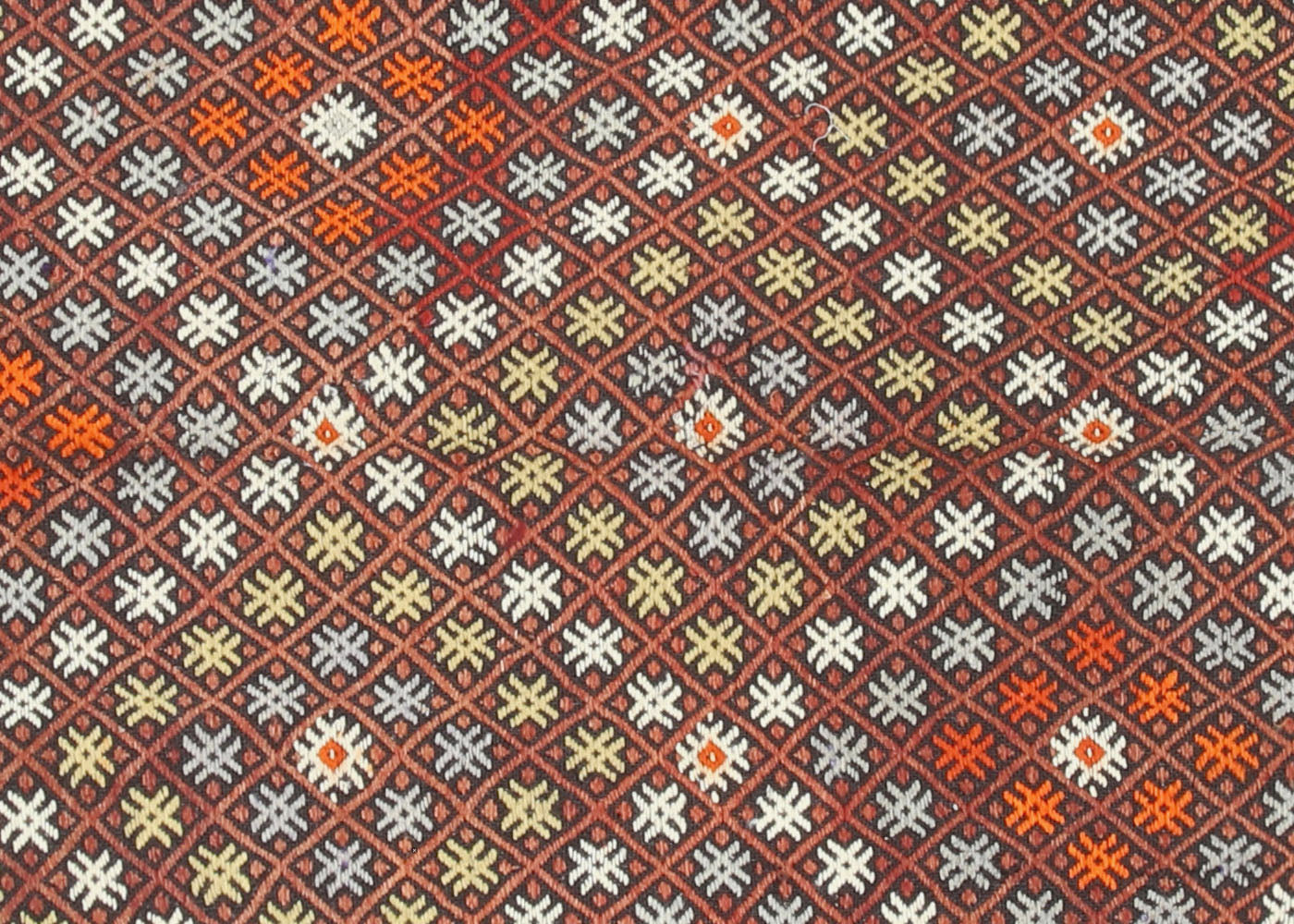 Vintage Turkish Kilim - 6'6" x 11'11" - 132408