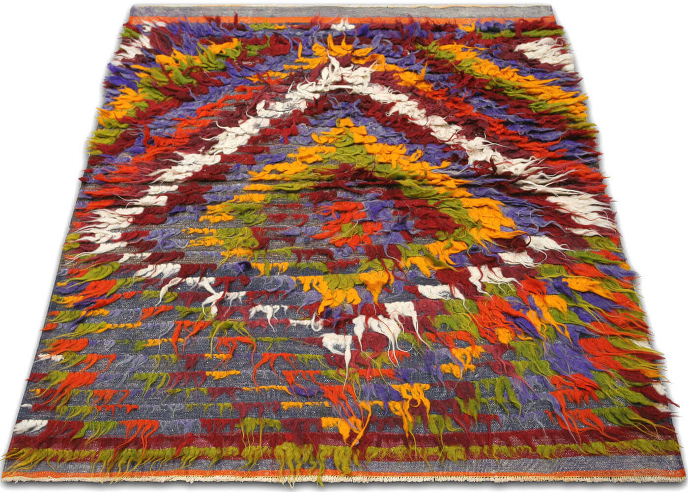 Vintage Turkish Tulu Rug - 4'5" x 5'8" - 132695