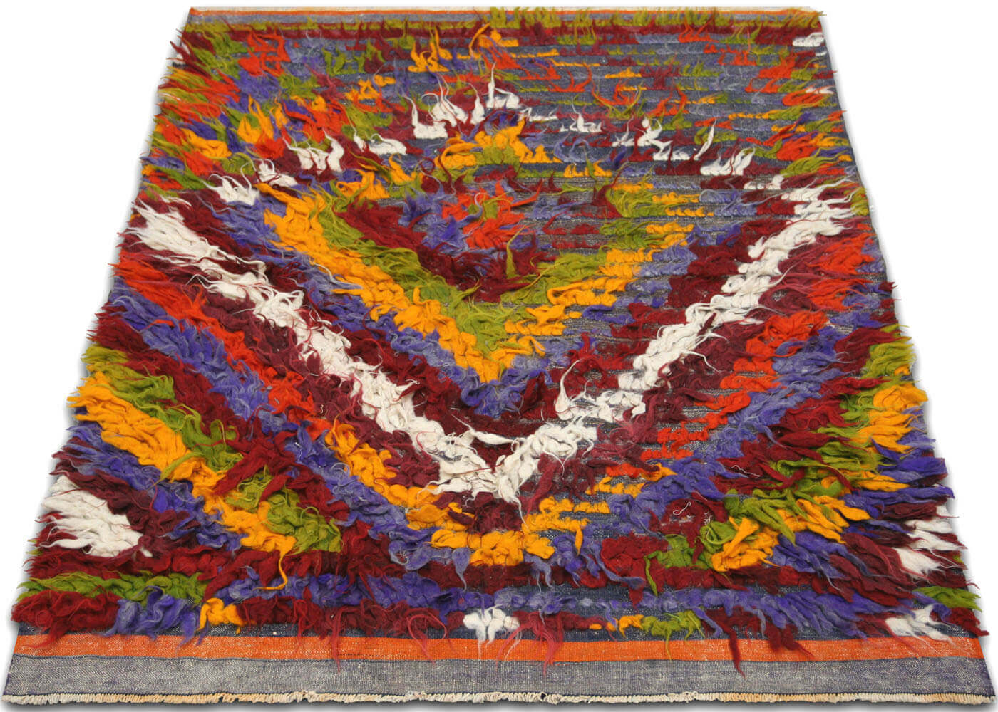 Vintage Turkish Tulu Rug - 4'5" x 5'8" - 132695