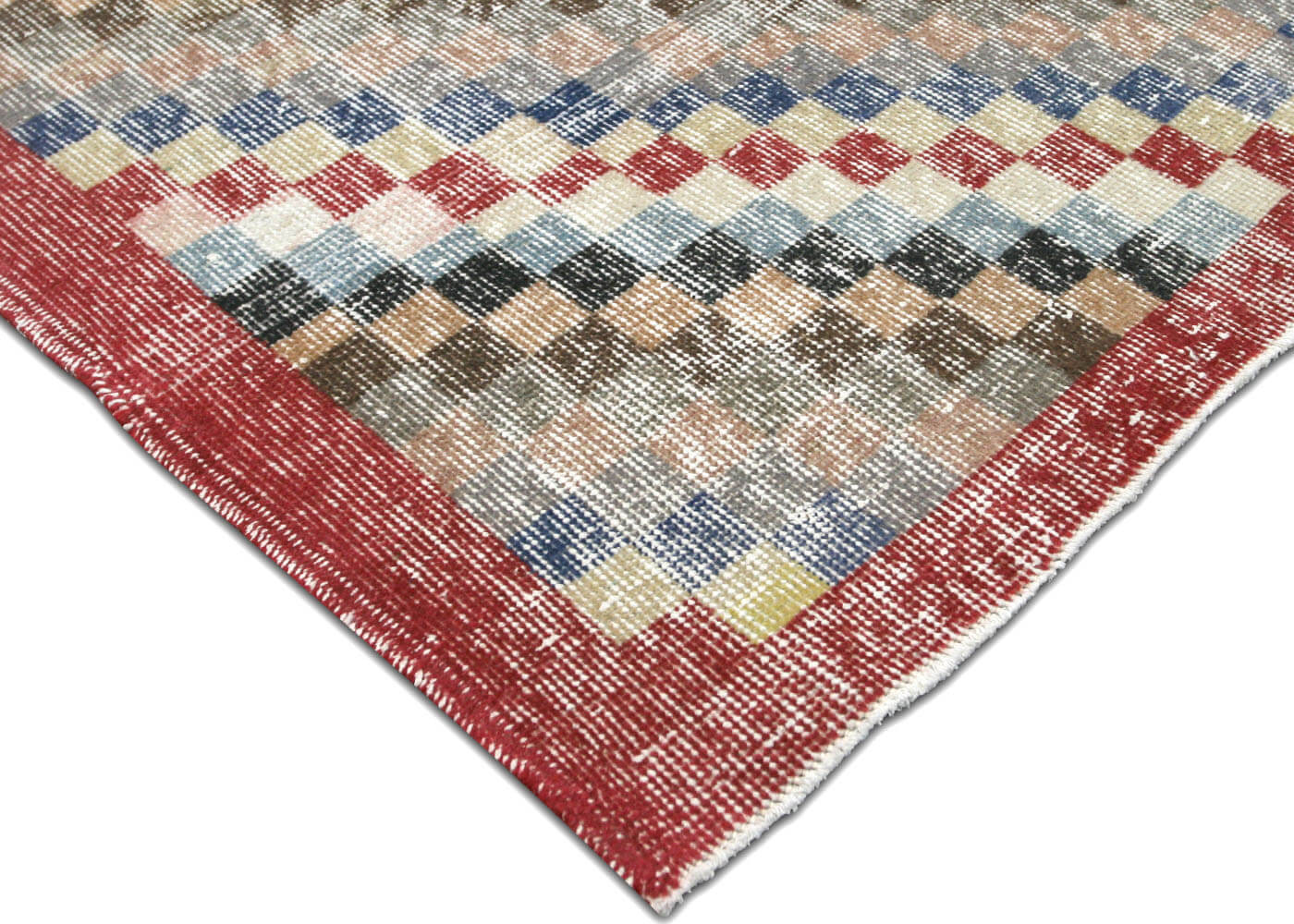 Vintage Turkish Mid-Century-Modern Rug - 4' x 7'5" - 132745
