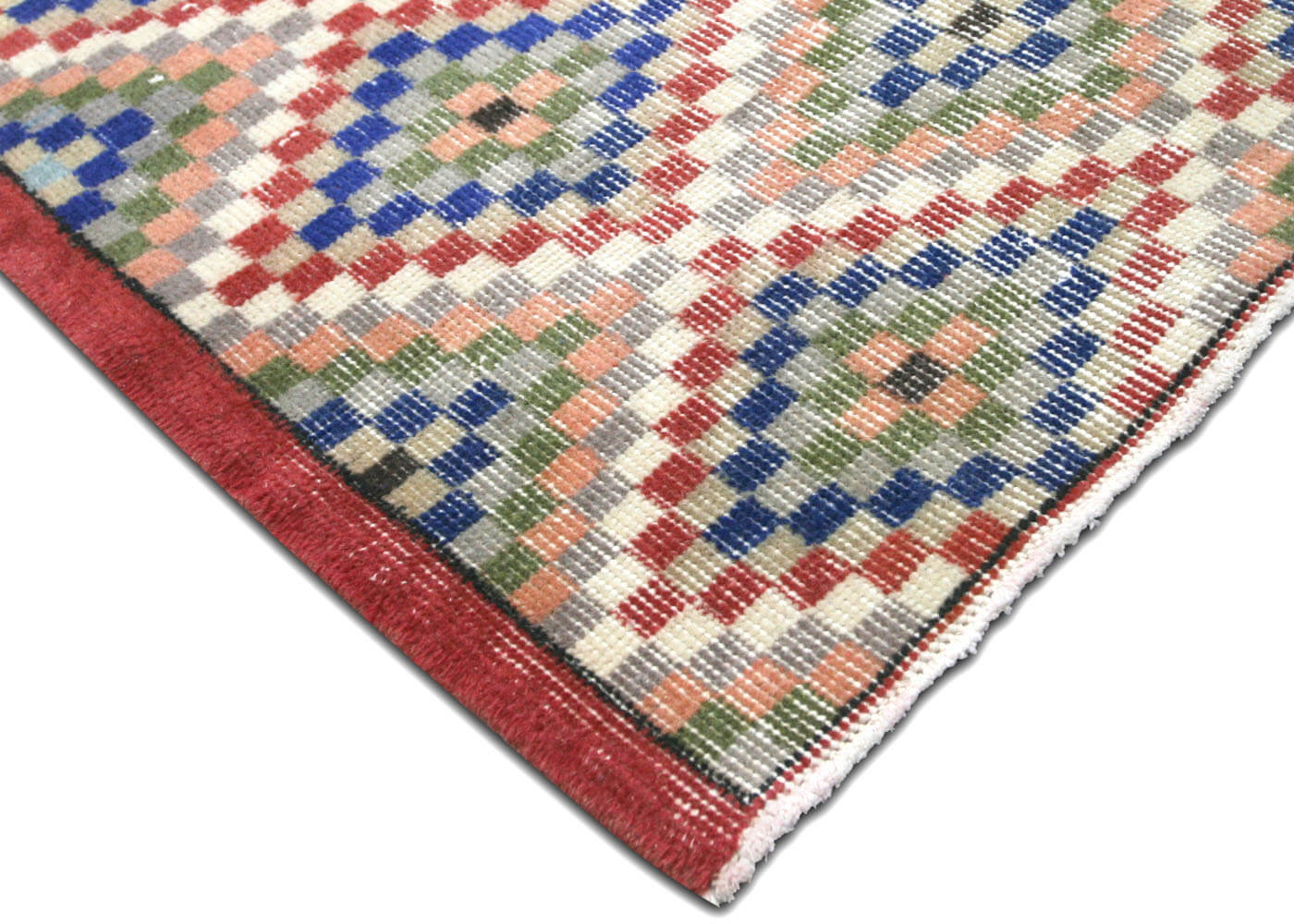Vintage Turkish Mid-Century-Modern Rug - 3'9" x 7'8" - 132756
