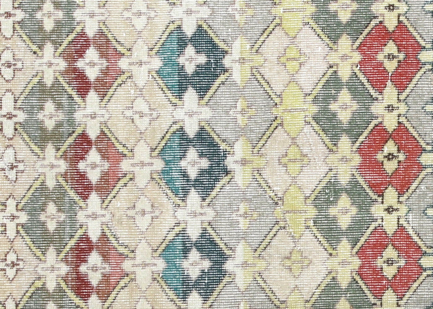 Vintage Turkish Mid-Century-Modern Rug - 5'9" x 11' - 132764