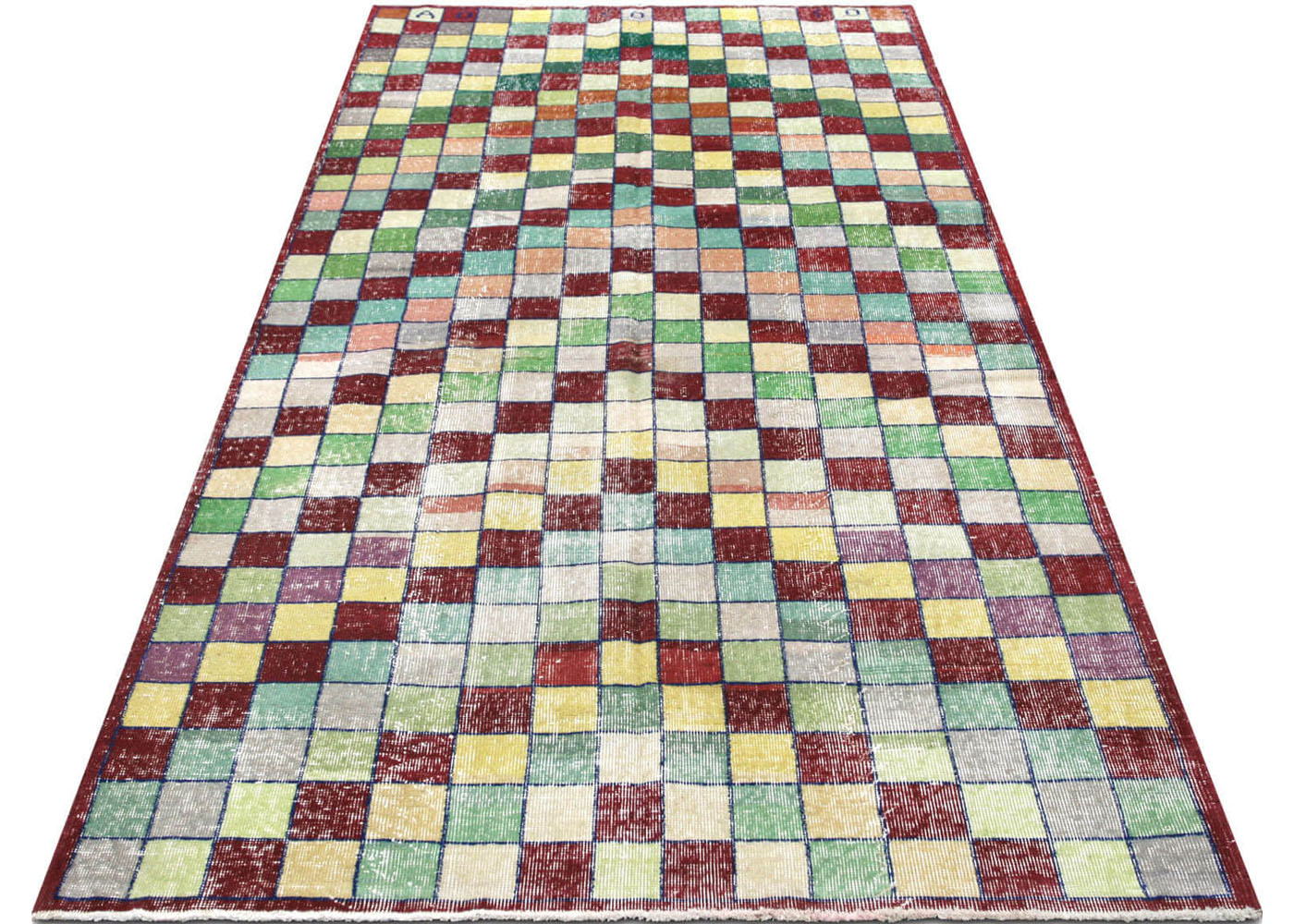 Vintage Turkish Mid-Century-Modern Rug - 4'8" x 9'6" - 132768