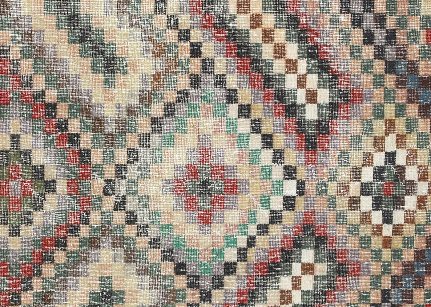 Vintage Turkish Mid-Century-Modern Rug - 4'9" x 8'11" - 132771