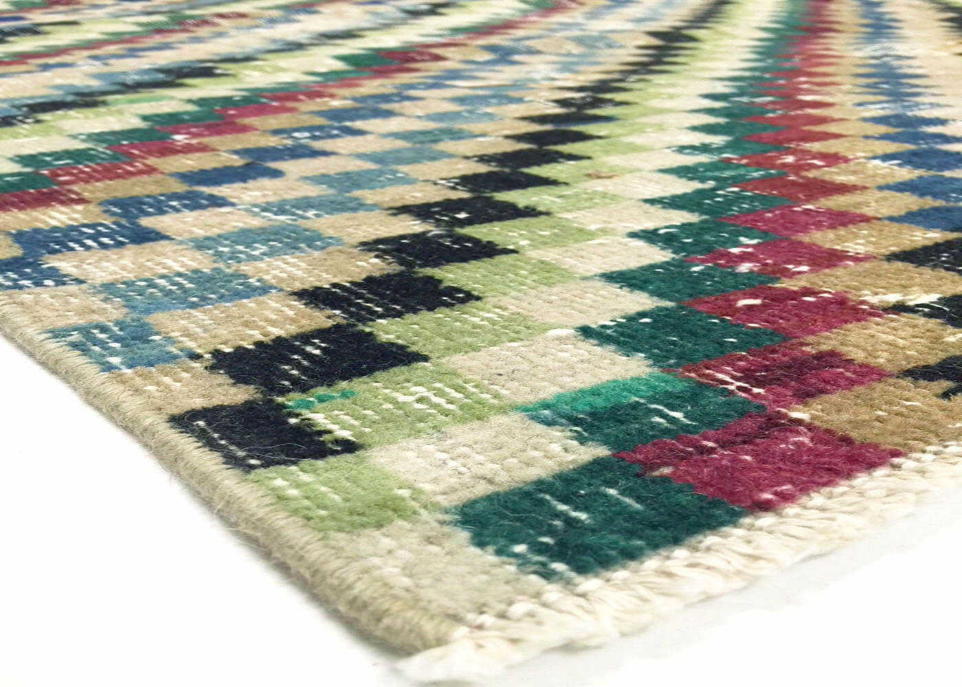 Vintage Turkish Mid-Century-Modern Rug - 6' x 6'2" - 132797