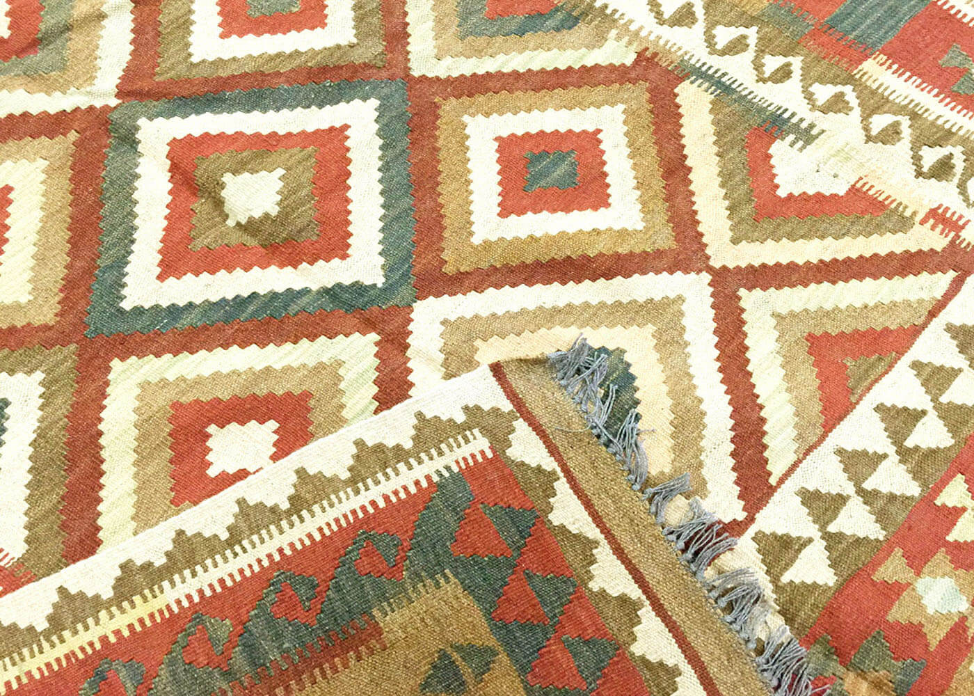 Vintage Afghan Maimana Kilim - 6'3" x 9'9" - 132846