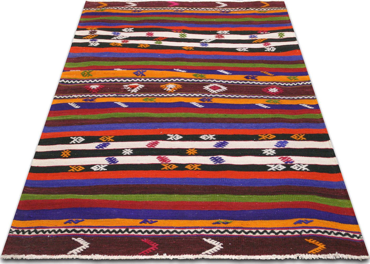 Vintage Turkish Kilim - 3'6" x 5'7" - 132976