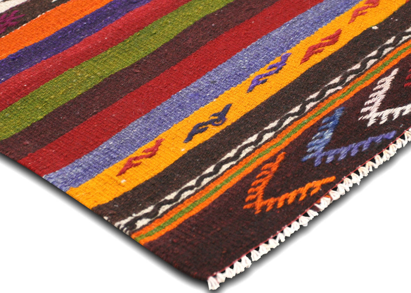Vintage Turkish Kilim - 4'4" x 6'2" - 132977