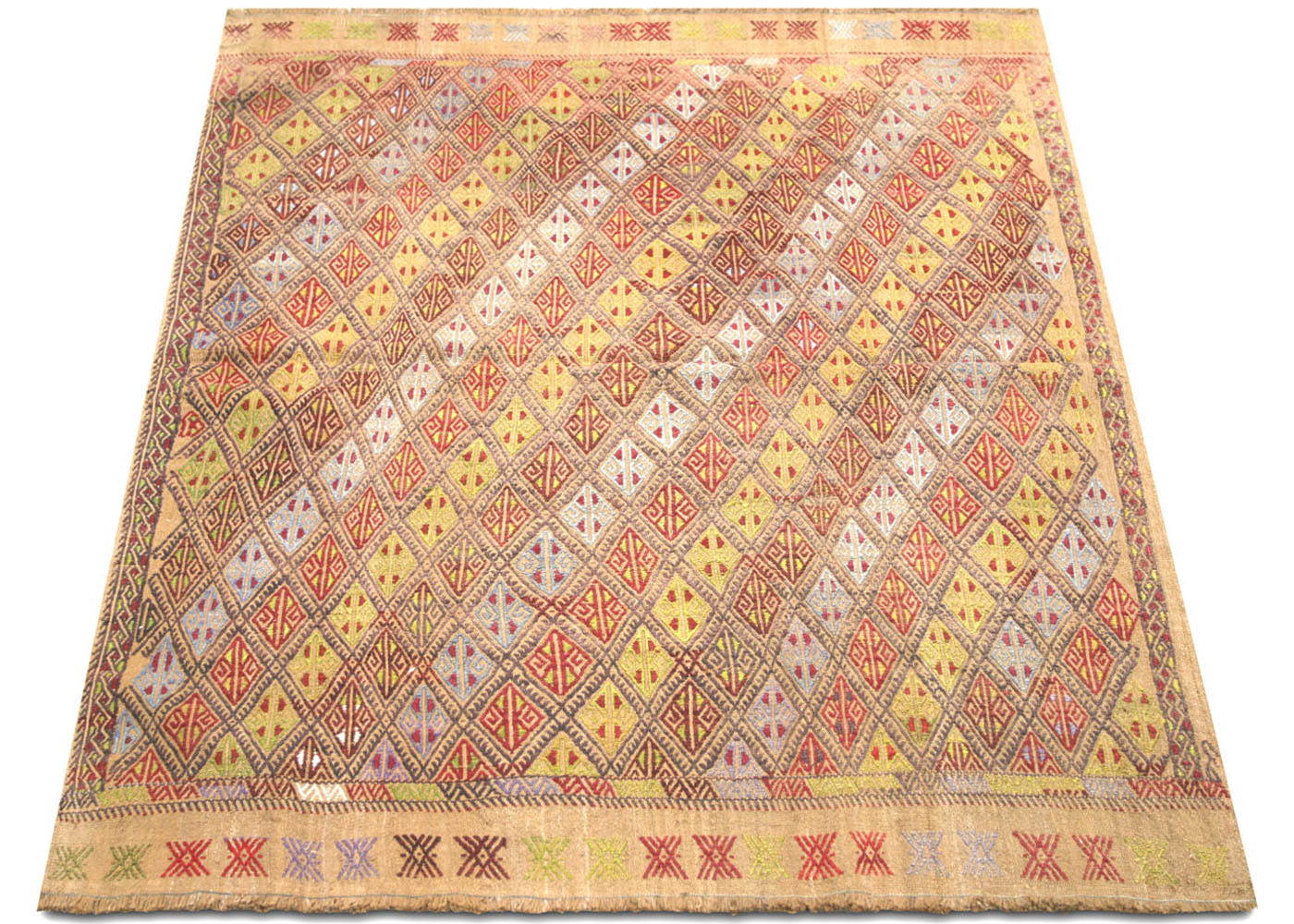 Vintage Turkish Kilim - 4'2" x 5'6" - 132987