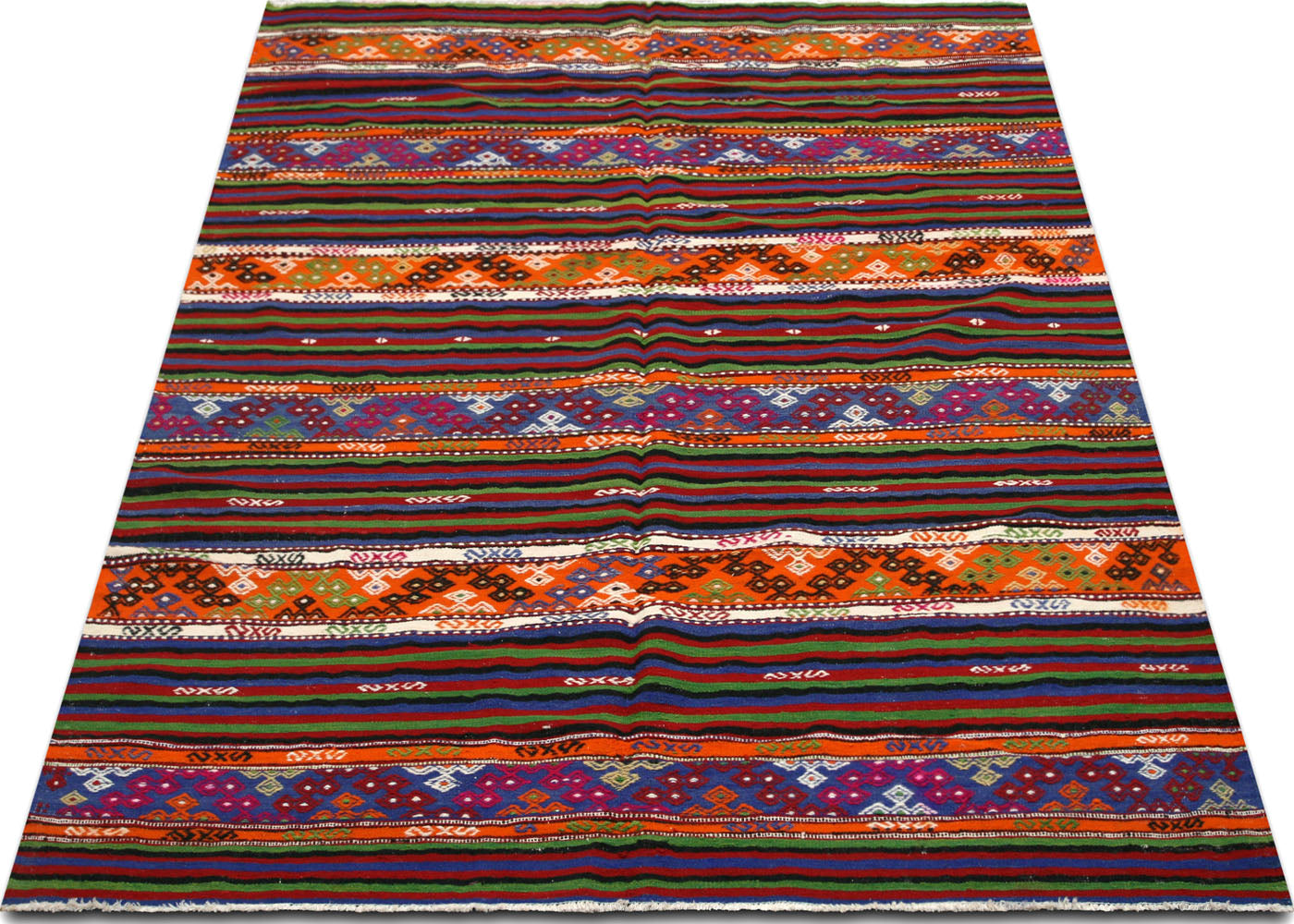 Vintage Turkish Kilim - 5'11" x 8'9" - 132991