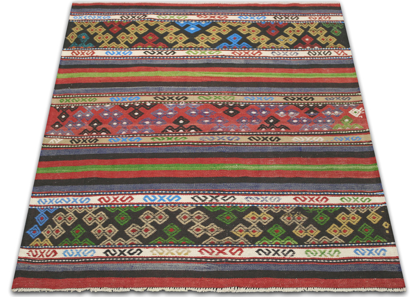 Vintage Turkish Kilim - 3'11" x 4'9" - 133006