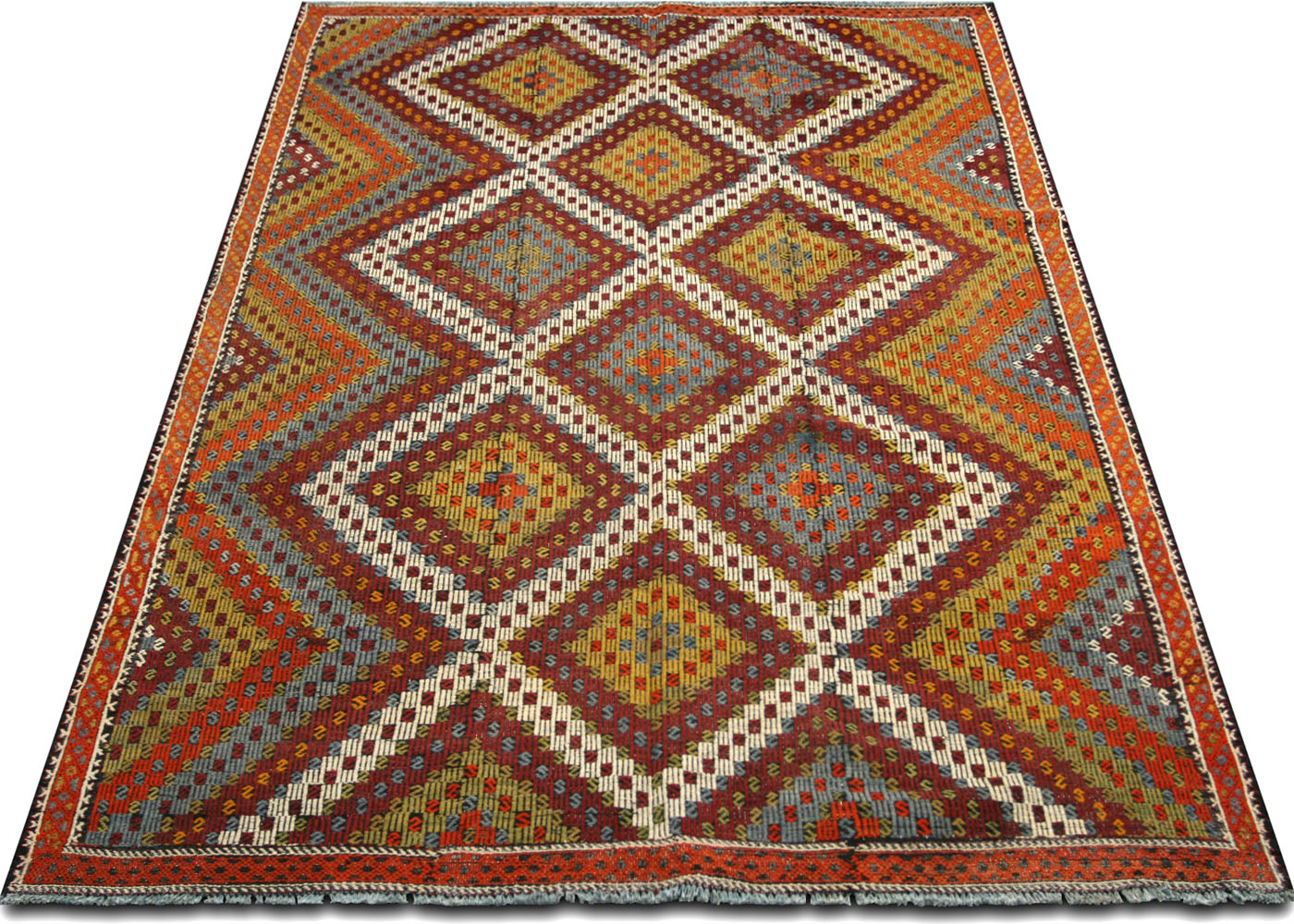 Vintage Turkish Kilim - 6'5" x 10' - 133031