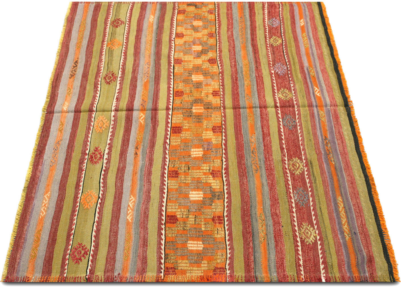 Vintage Turkish Kilim - 3'8" x 5'2" - 133078
